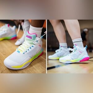 MOOLAH Neon Pink High-Top Shoe Interior Label